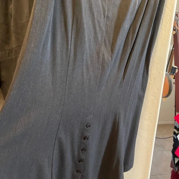VINTAGE Hard to find Lane Bryant 2 piece Dark Gray Maxi Skirt Suit 18 - Picture 15 of 15